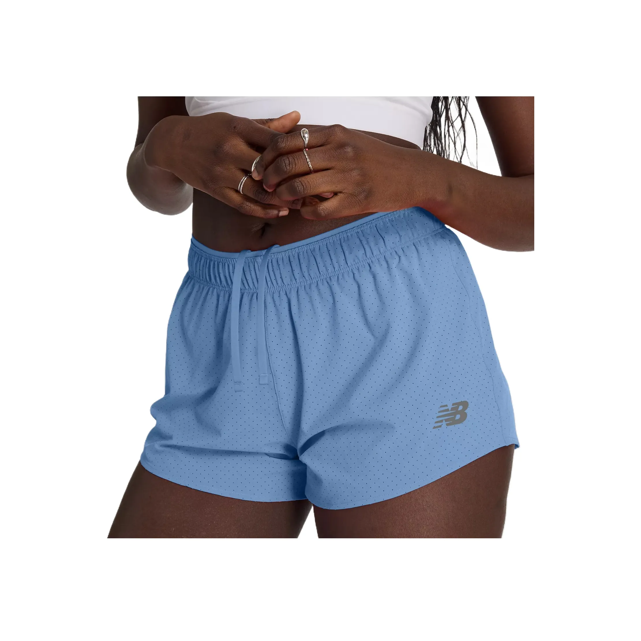 New Balance совместные RC Short 3 Спортивные шорты Женские Синий ELE