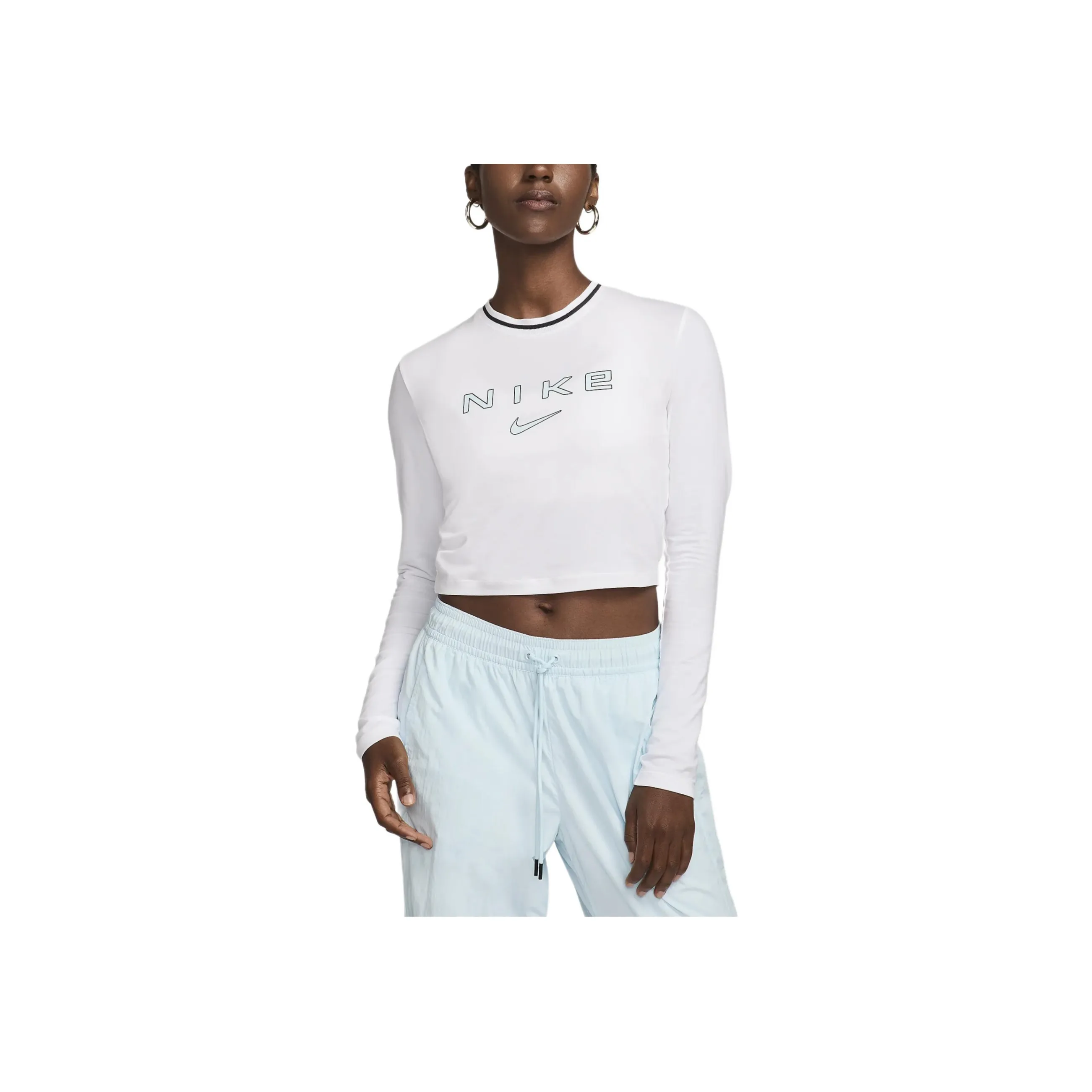 Nike Sportswear Chill Knit Women's Slim Long Sleeve Cropped Graphic T Shirt