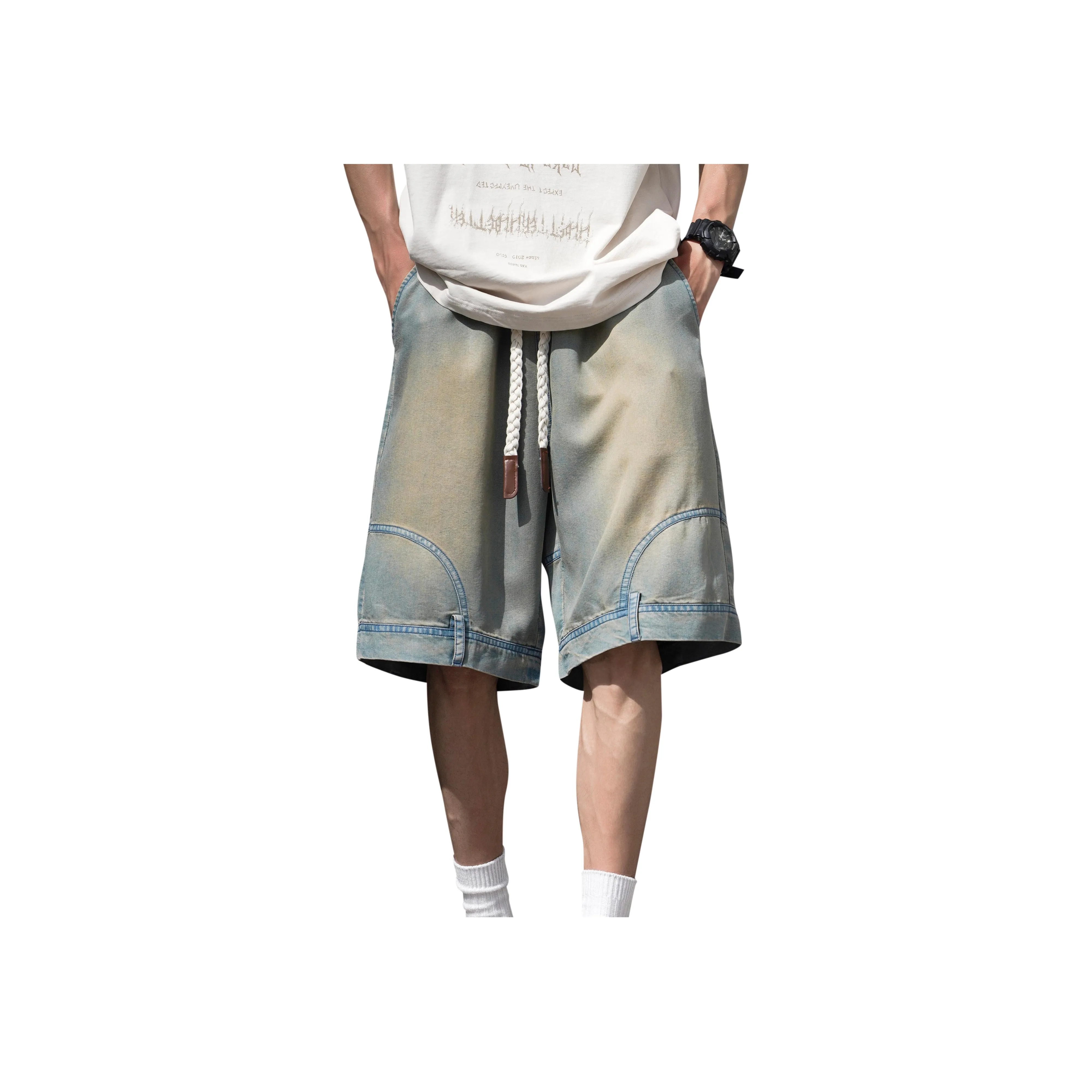ZWWWZ Унисекс Джинсовые шорты