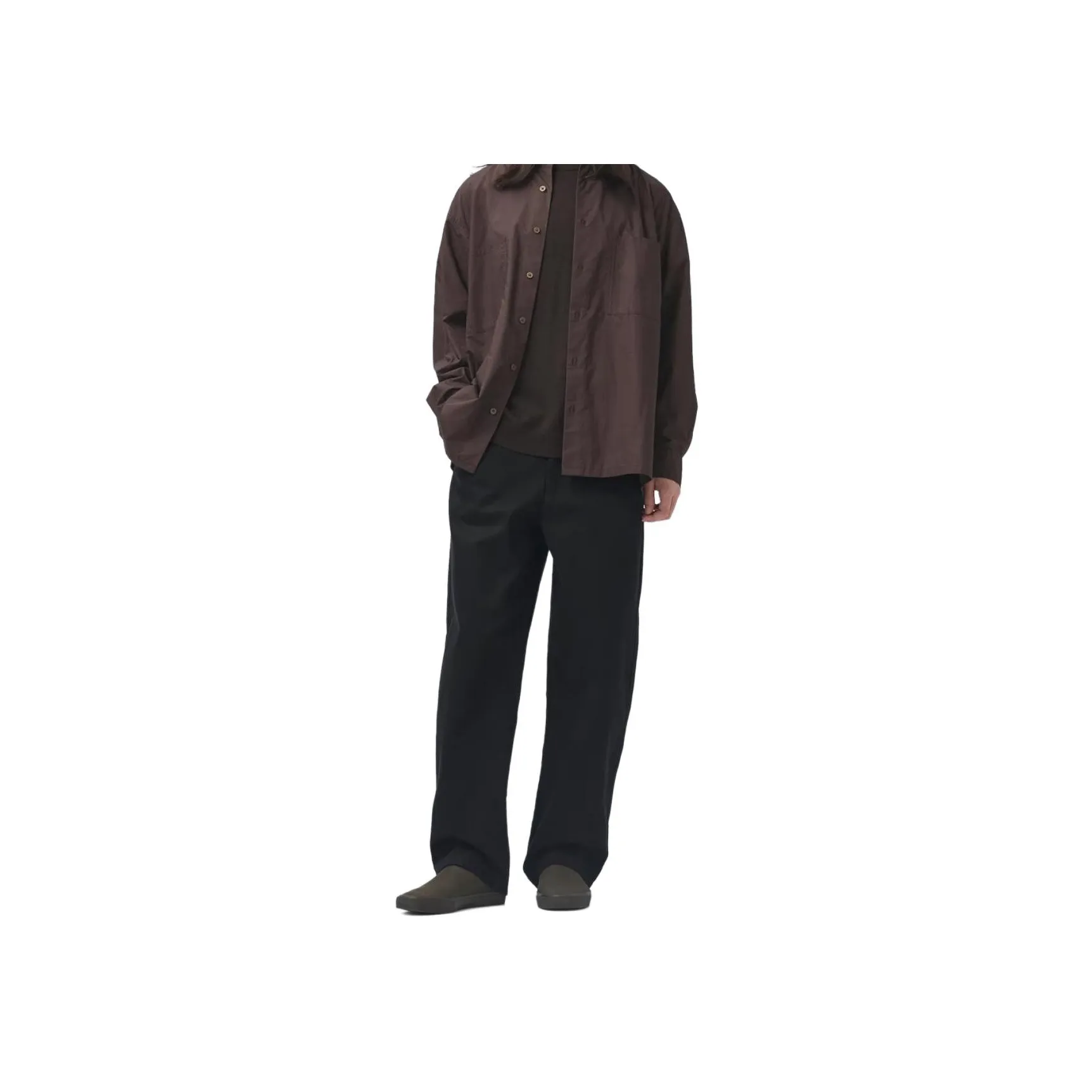 UNIQLO Повседневные брюки Мужские Черные