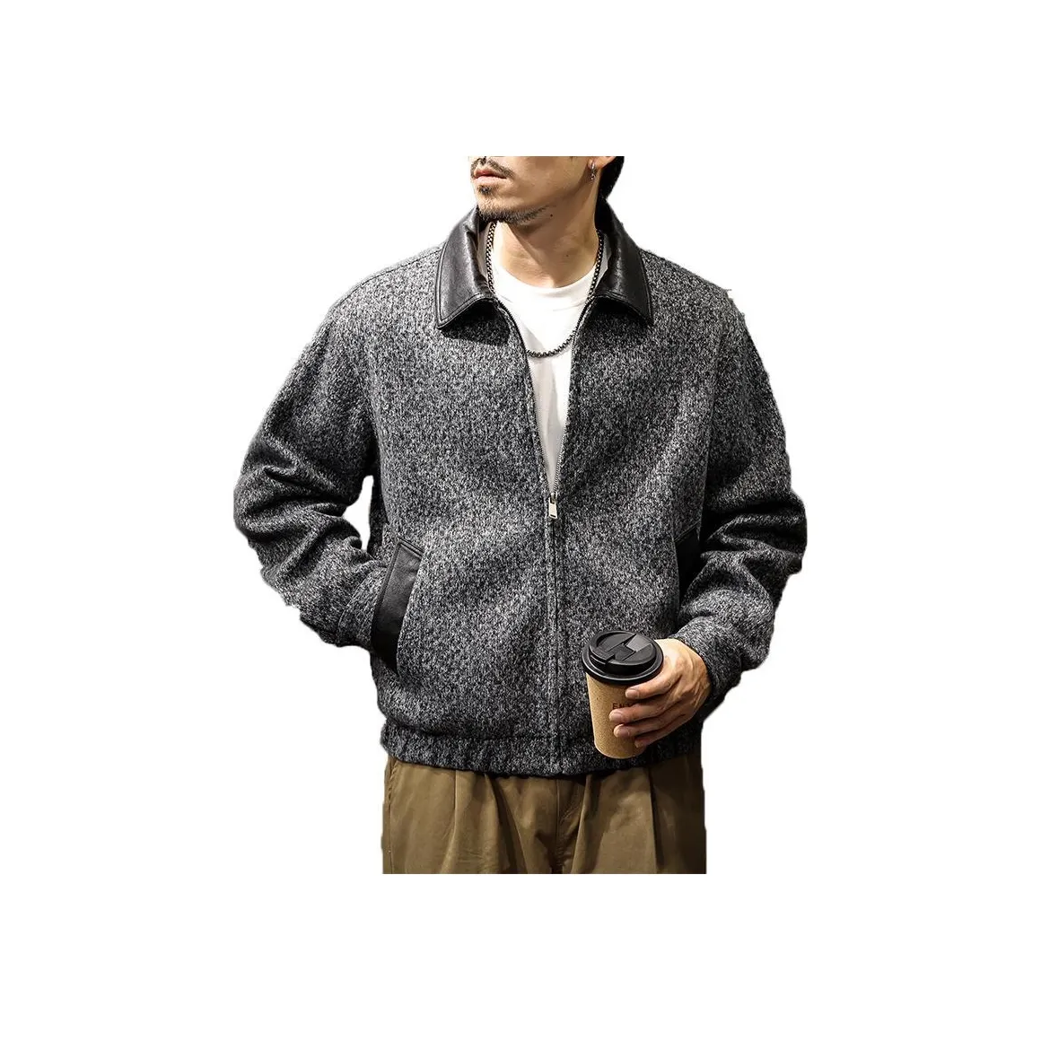 LUJIEBANG Серый Мужской Куртки