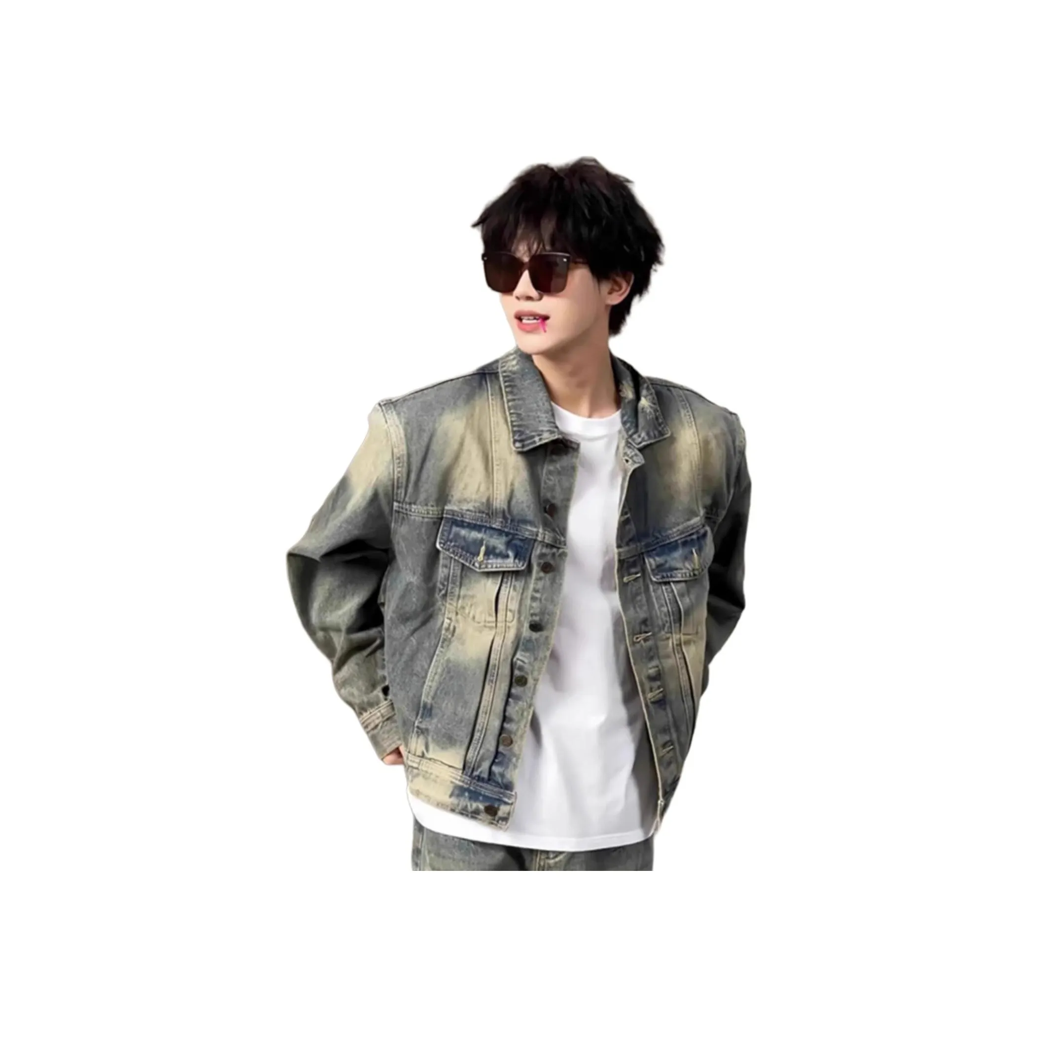 MORii Желтый Унисекс Джинсовые куртки