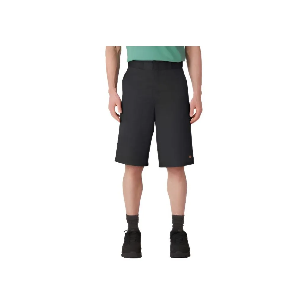 Dickies Свободный крой Тонкие и без объема Передняя часть Работа Шорты 13 Карго Шорты Мужские Черные