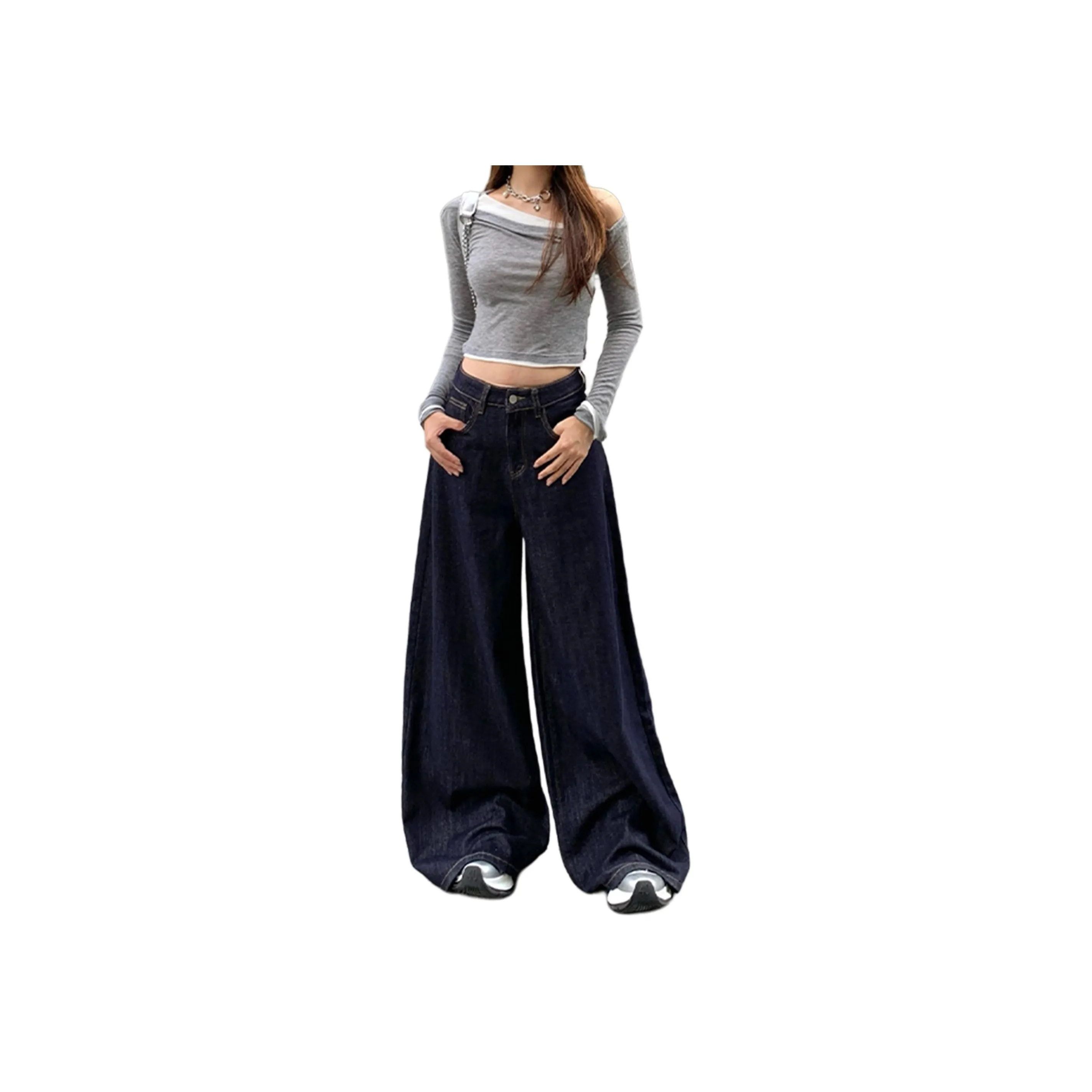 Wen Shan Джинсы Женские Темно-розовые Фиолетовые