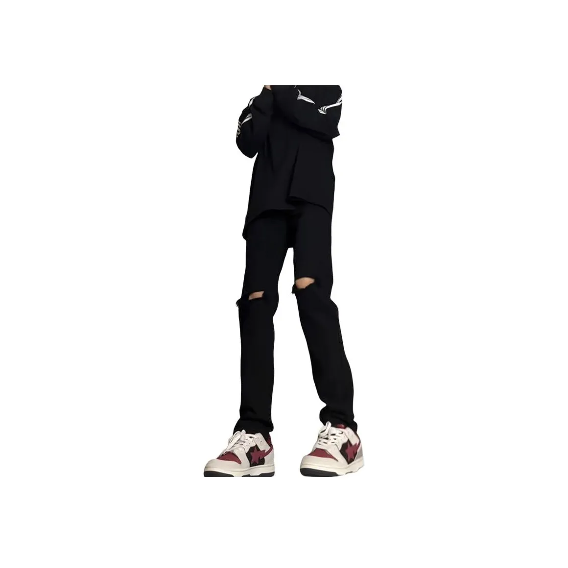 SZSX Черные Унисекс Джинсы