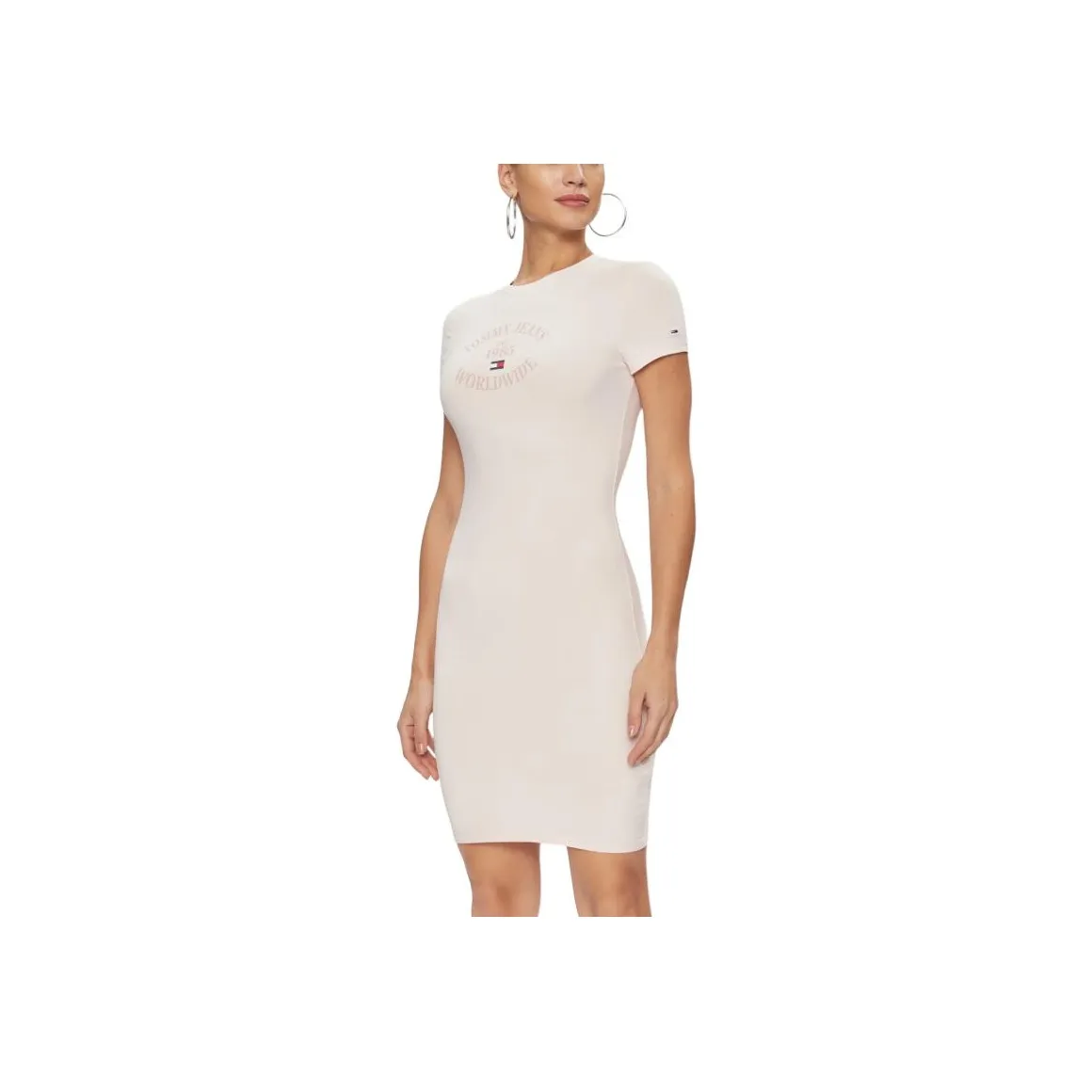 Tommy Hilfiger Short Sleeved Dress Women's Pink