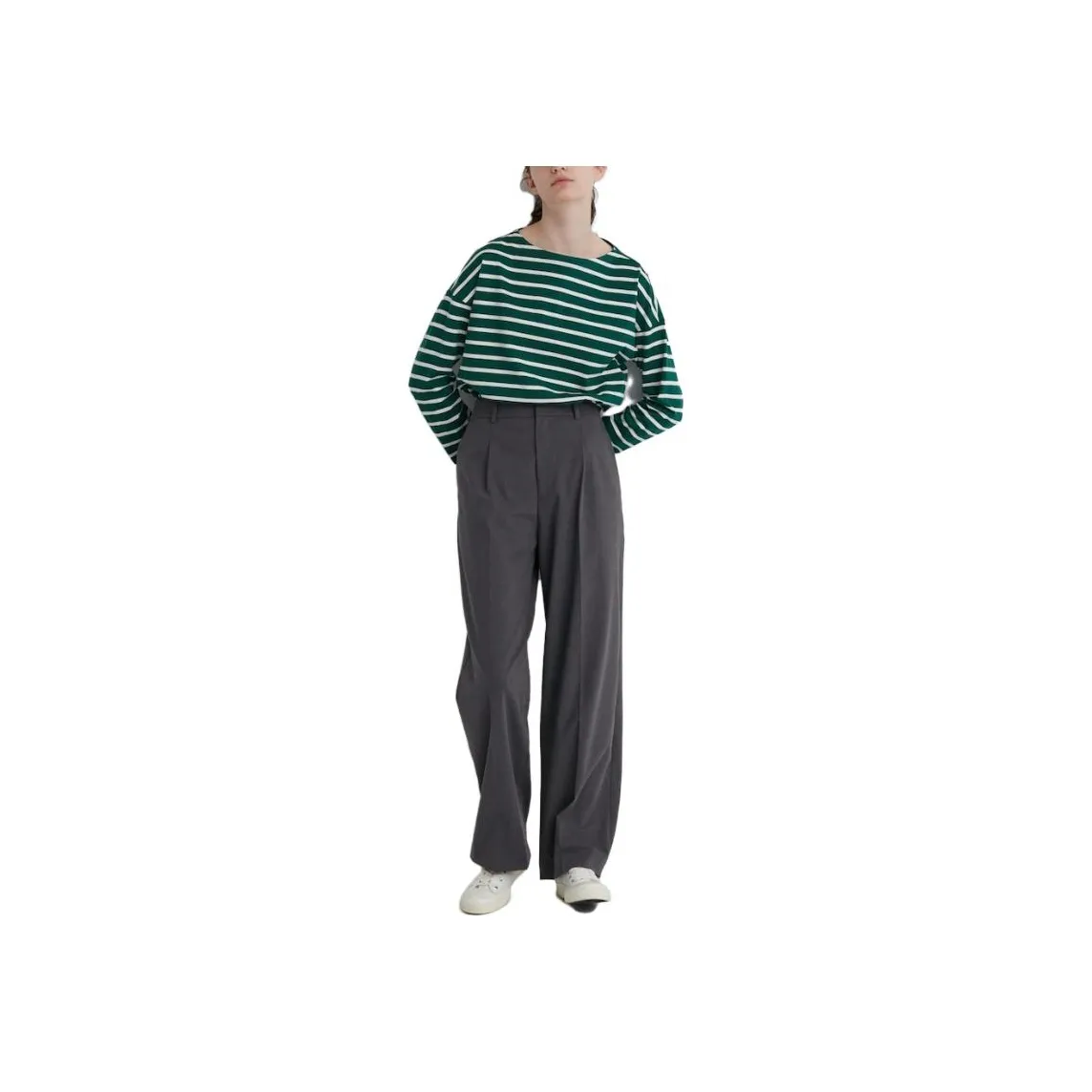 UNIQLO Suit Trouser Women's Lead Gray