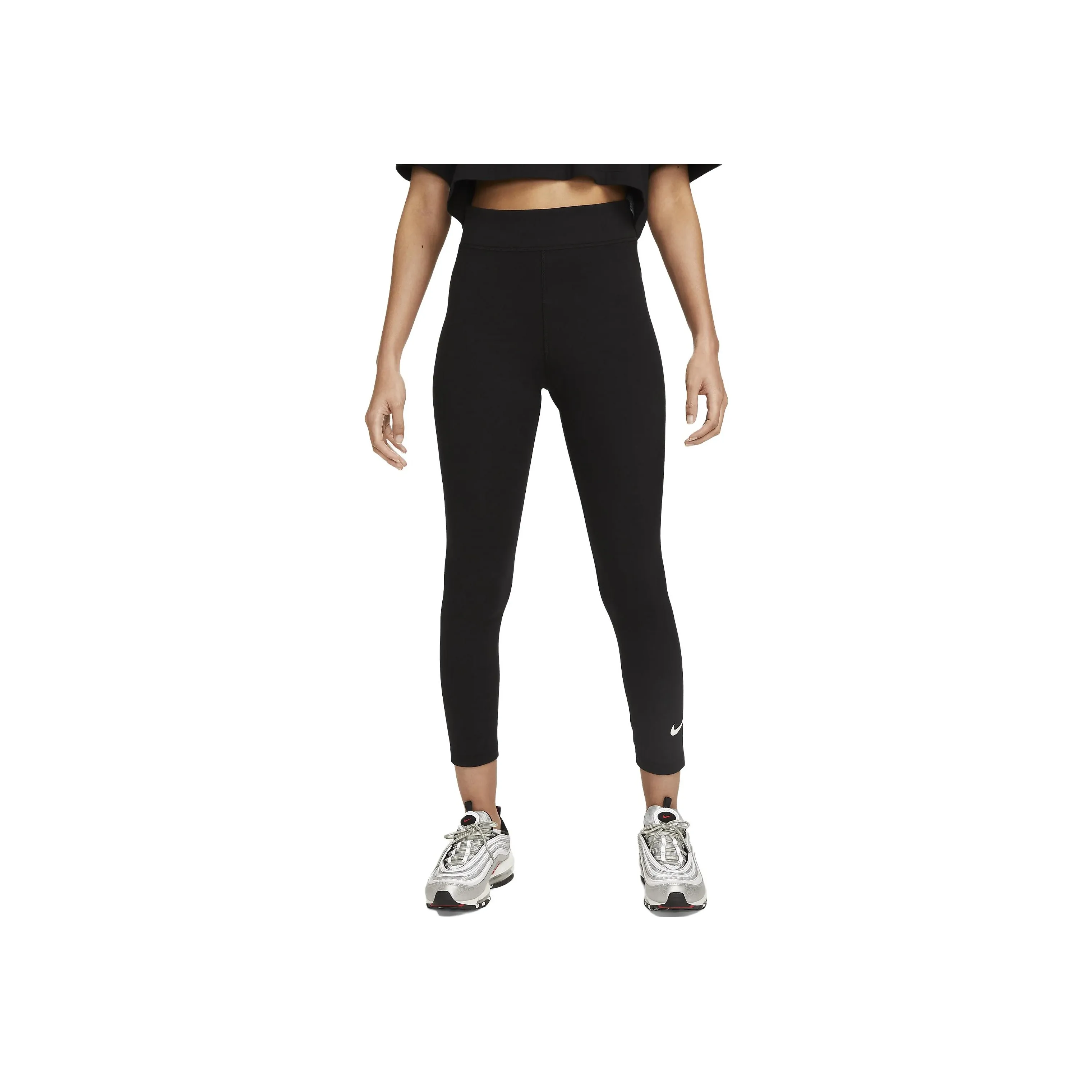 Nike Women's High Waisted 7/8 Leggings Black/Sail