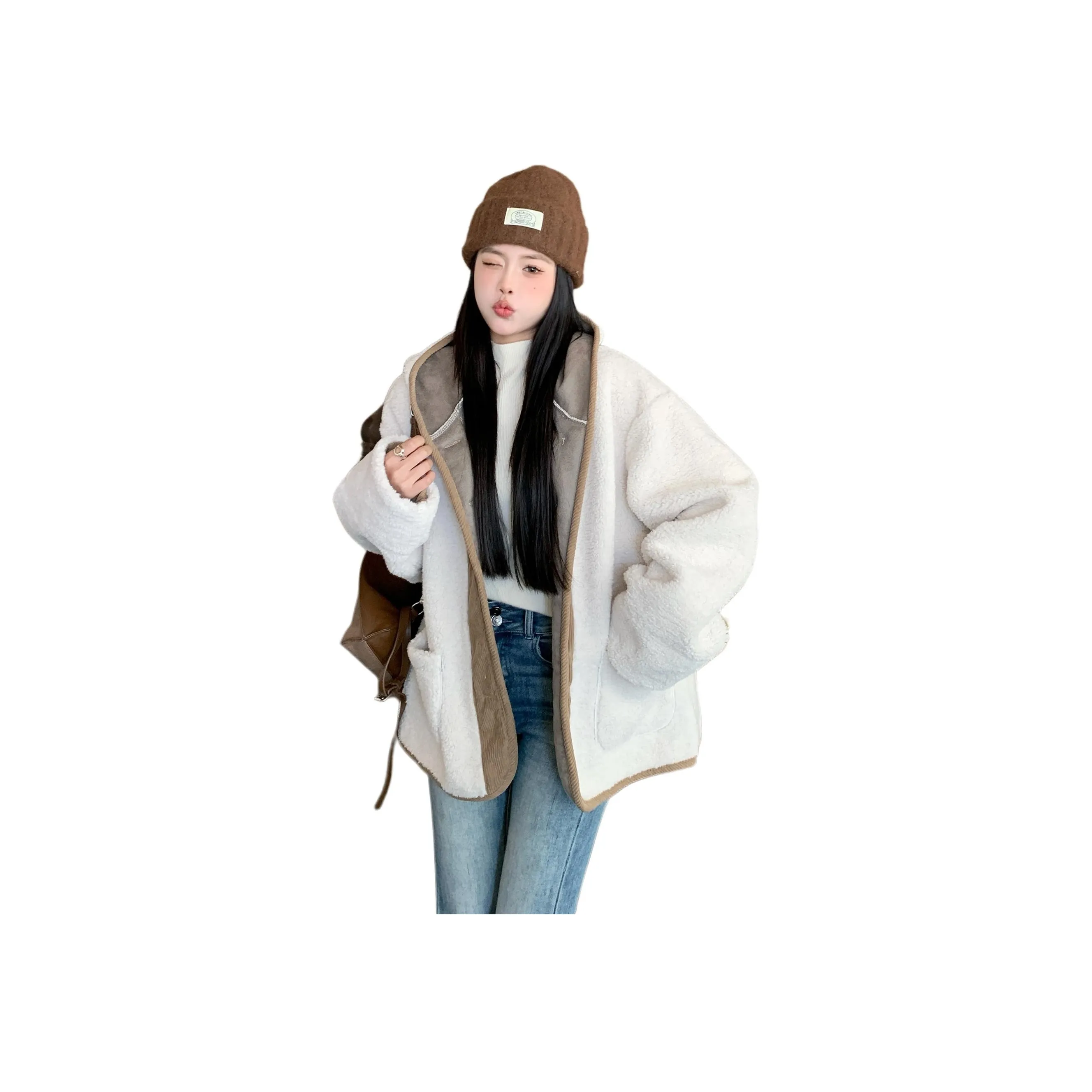 ZCDECO Velvet Feel Пальто Женское