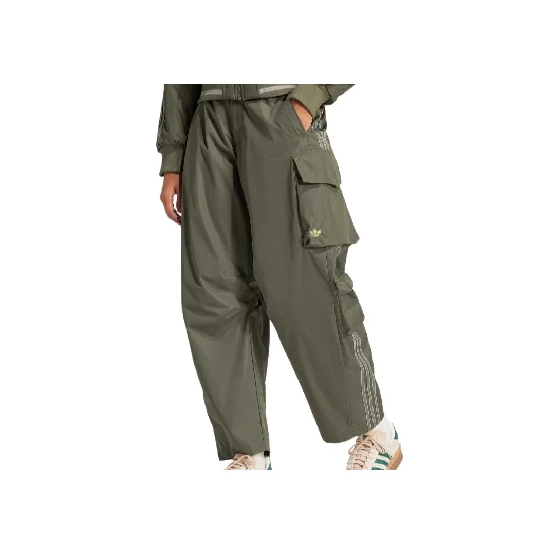 Adidas Originals SS25 Casual Pants Women's Strata Olive Green
