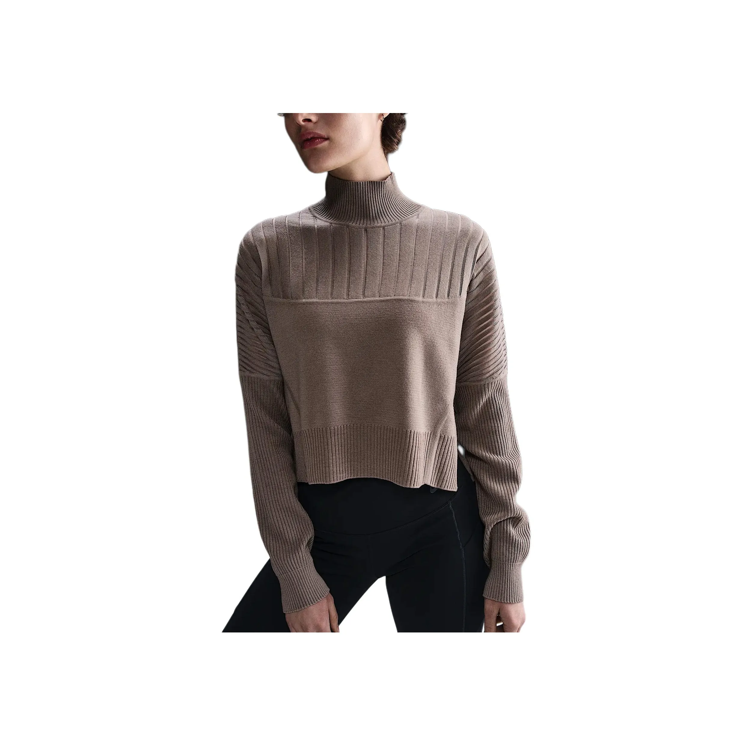 Nike Every Stitch Considered Sweaters Women's Tan Stone