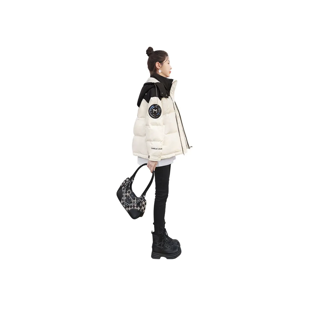 Cypress House Down Jacket Women's Black Top White Bottom