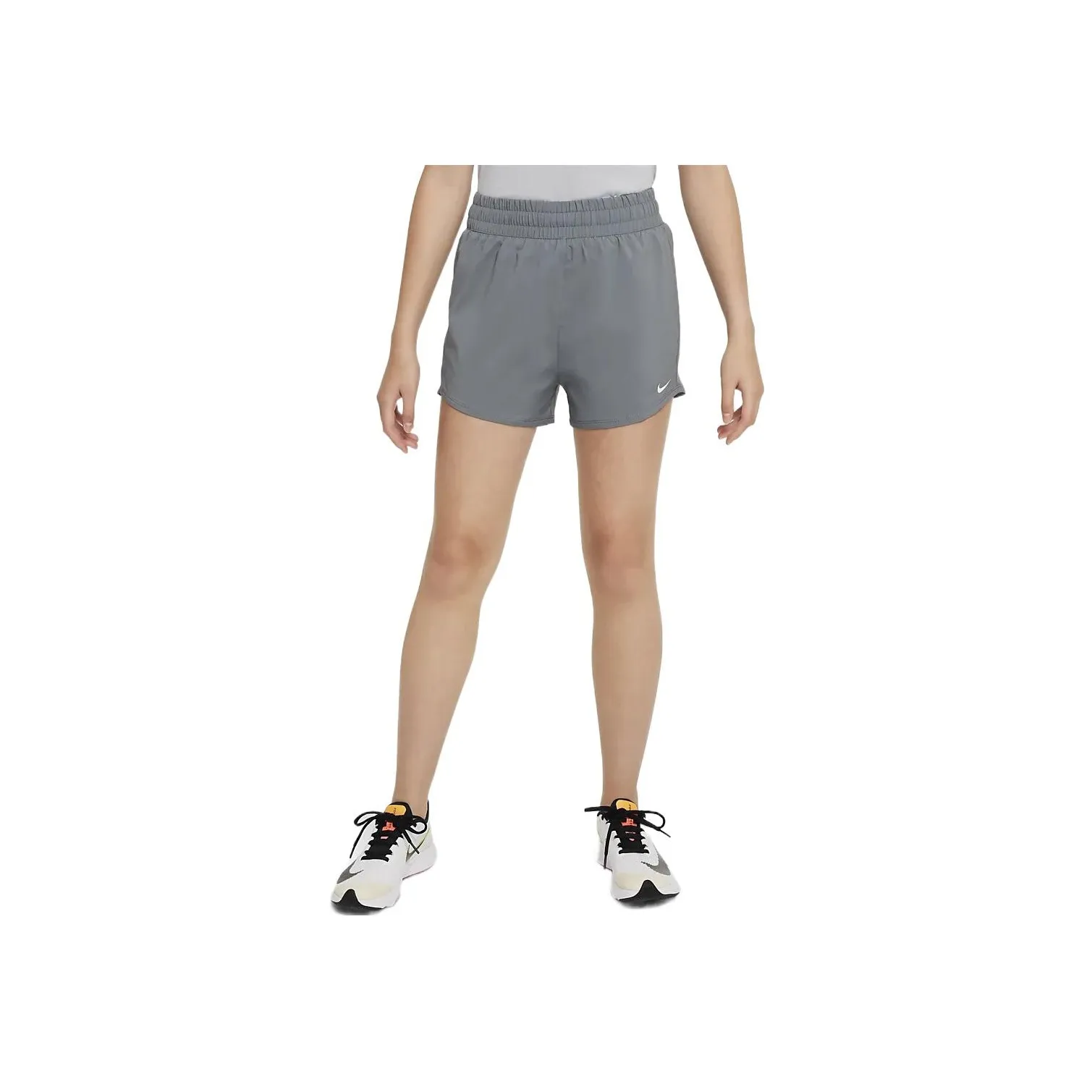 Nike One Big Kids' Girls' Dri FIT High Waisted Woven Training Shorts