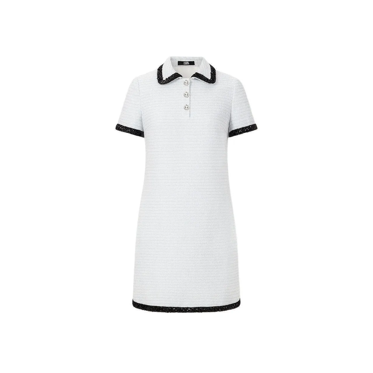 KARL LAGERFELD Короткий рукав Платье Женское Синий