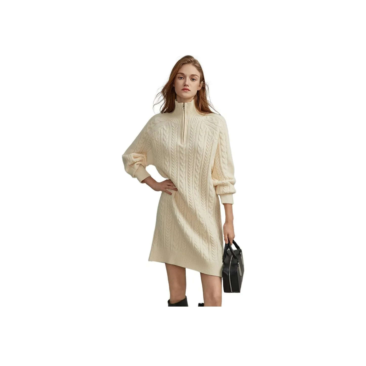 【dme】 Long Sleeved Dresses Women's Beige
