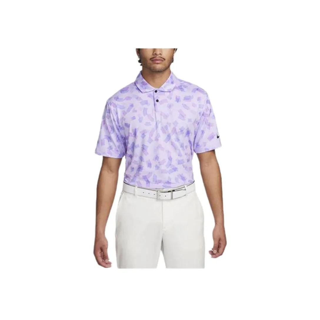 Nike Tour Polo Shirt Men's Lilac Flowers