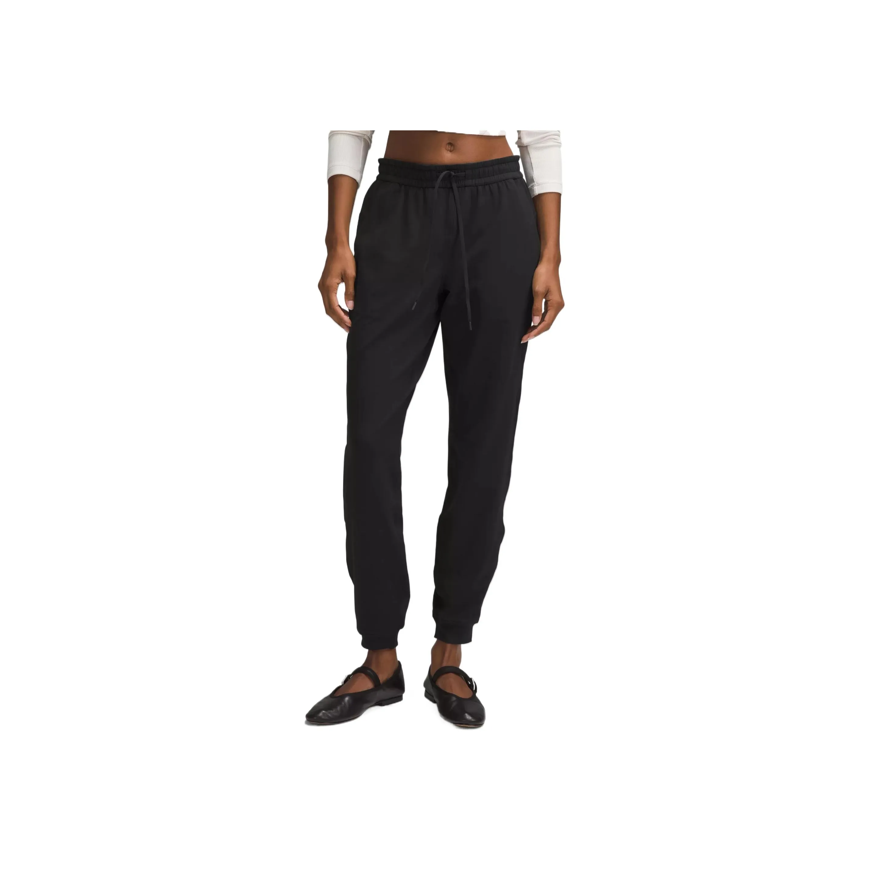 Lululemon Soft Jersey Classic Fit Mid Rise Jogger Knitted Sports Pants Women's