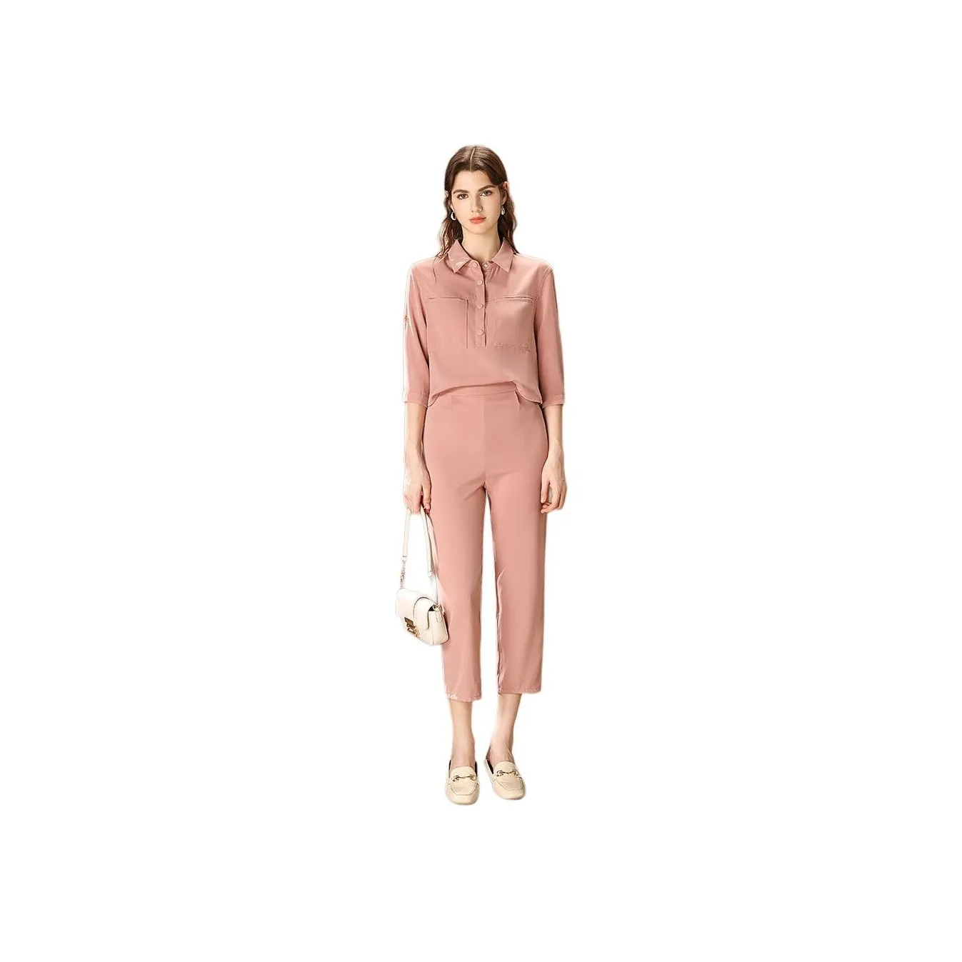 FENHONGMALI Casual Suits Women's Pink