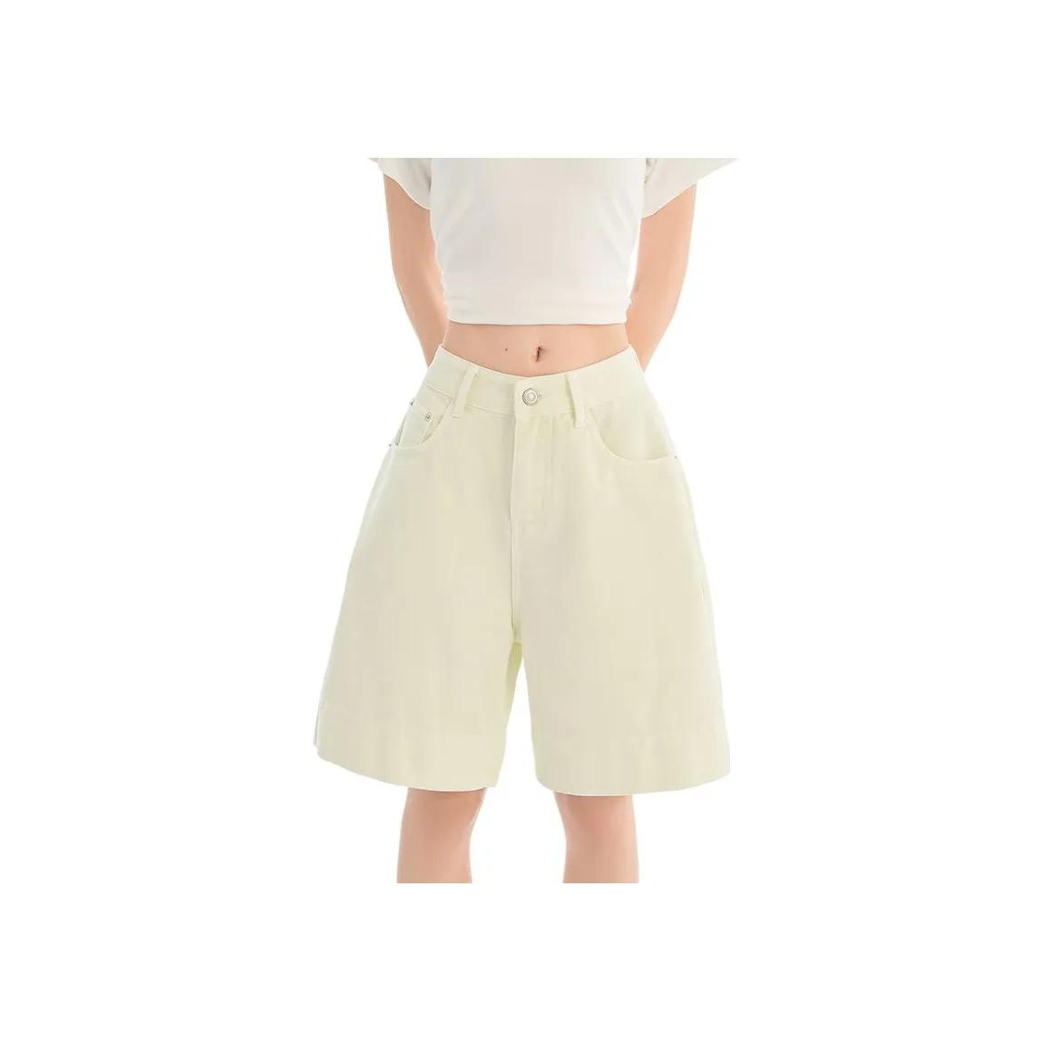 Женские джинсовые шорты Розовый Лимон