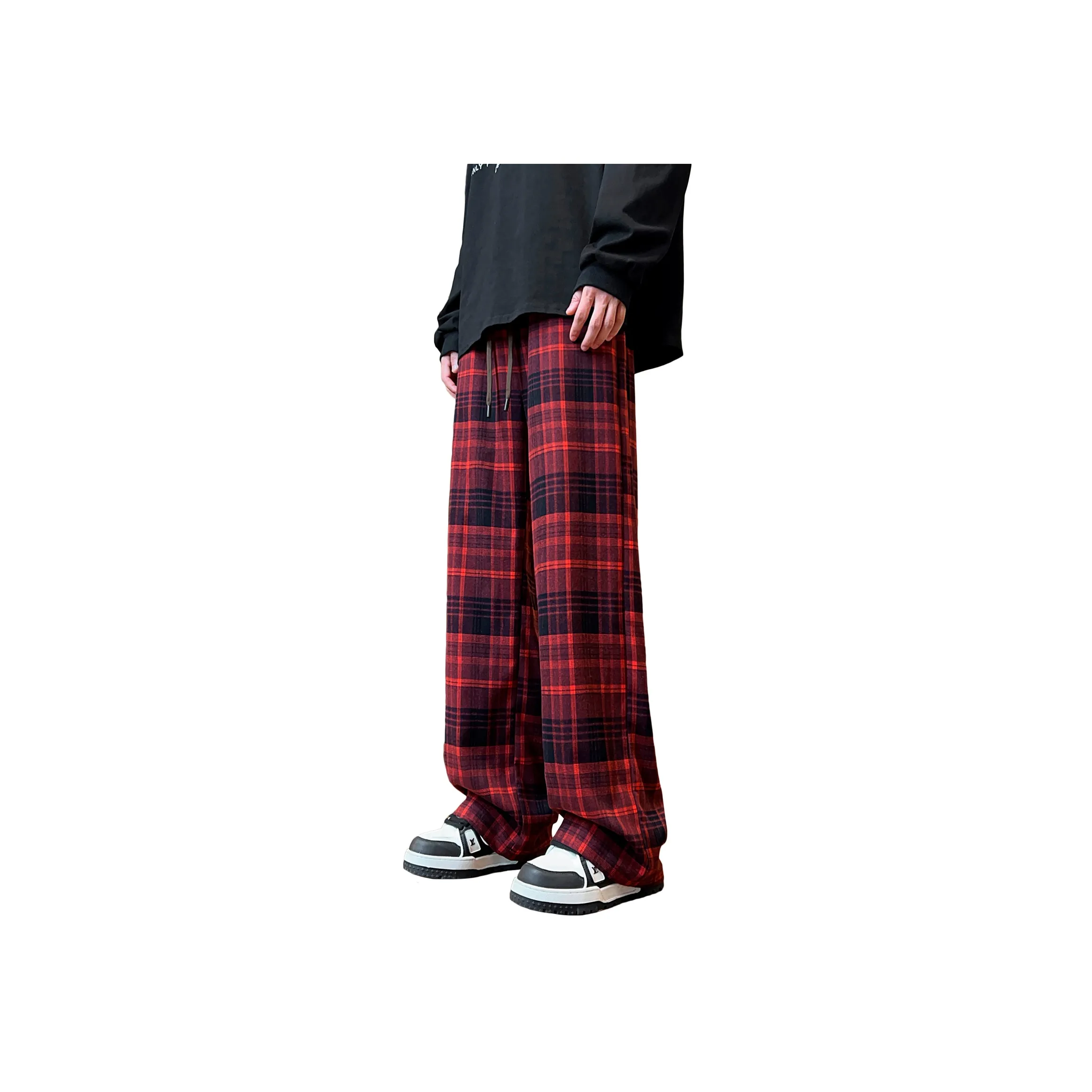 Magmode Casual Pants Unisex Burgundy