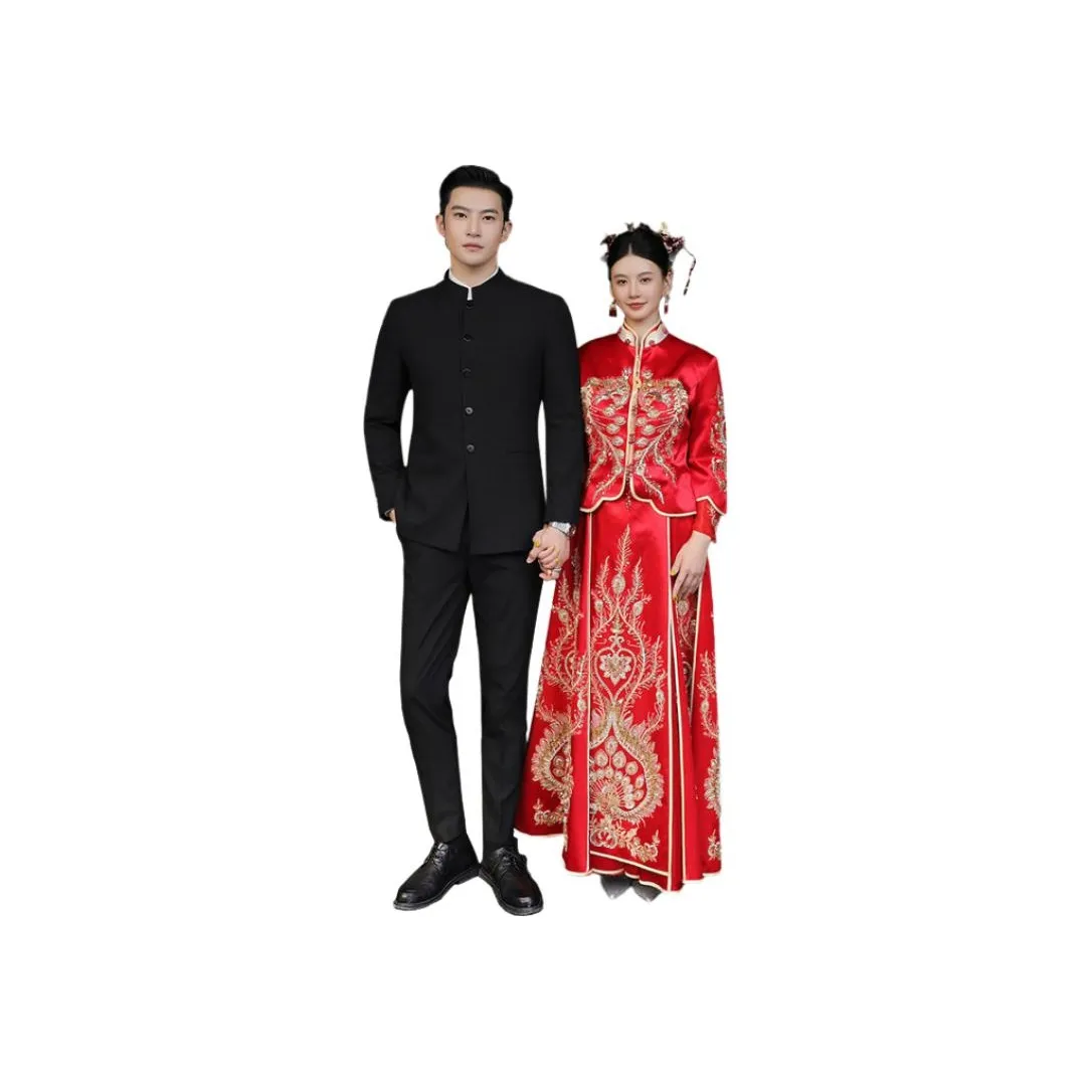 H YXIANG Черные Мужские Деловые Костюмы