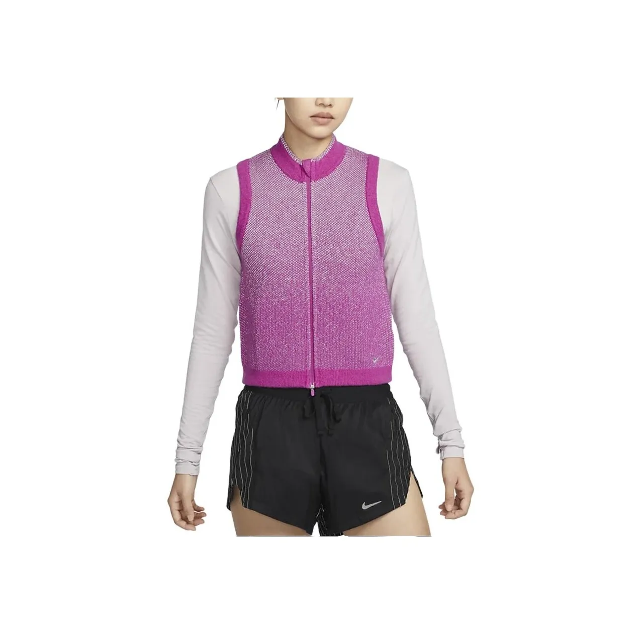 Nike Therma FIT Running Division Vest Women's Spicy Purple Red/Black
