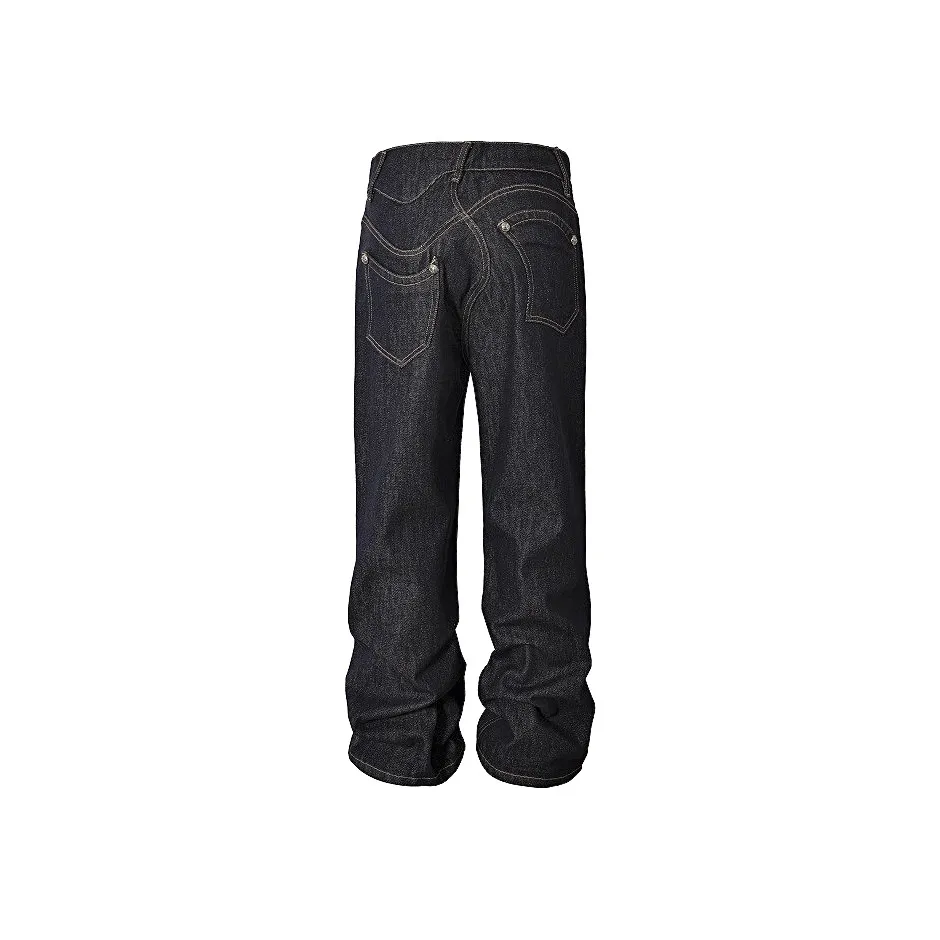 YADcrew Jeans Unisex Blue
