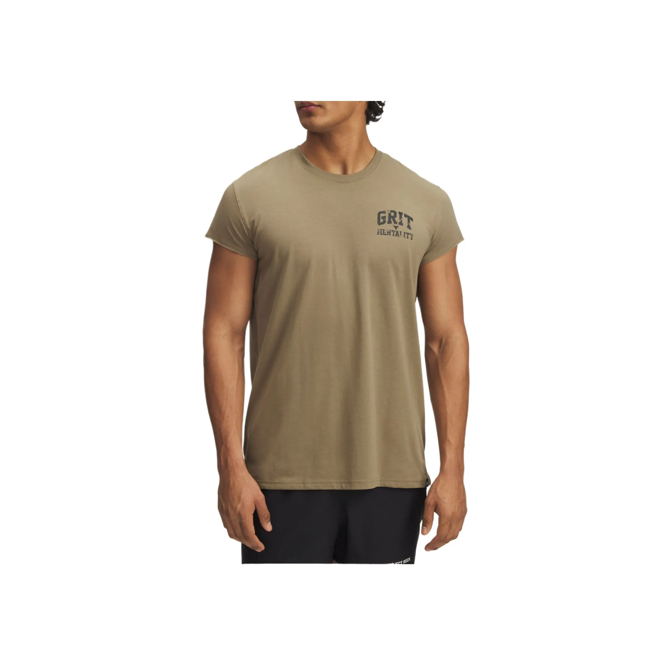 Under Armour Project Rock T Shirt Men's Brown