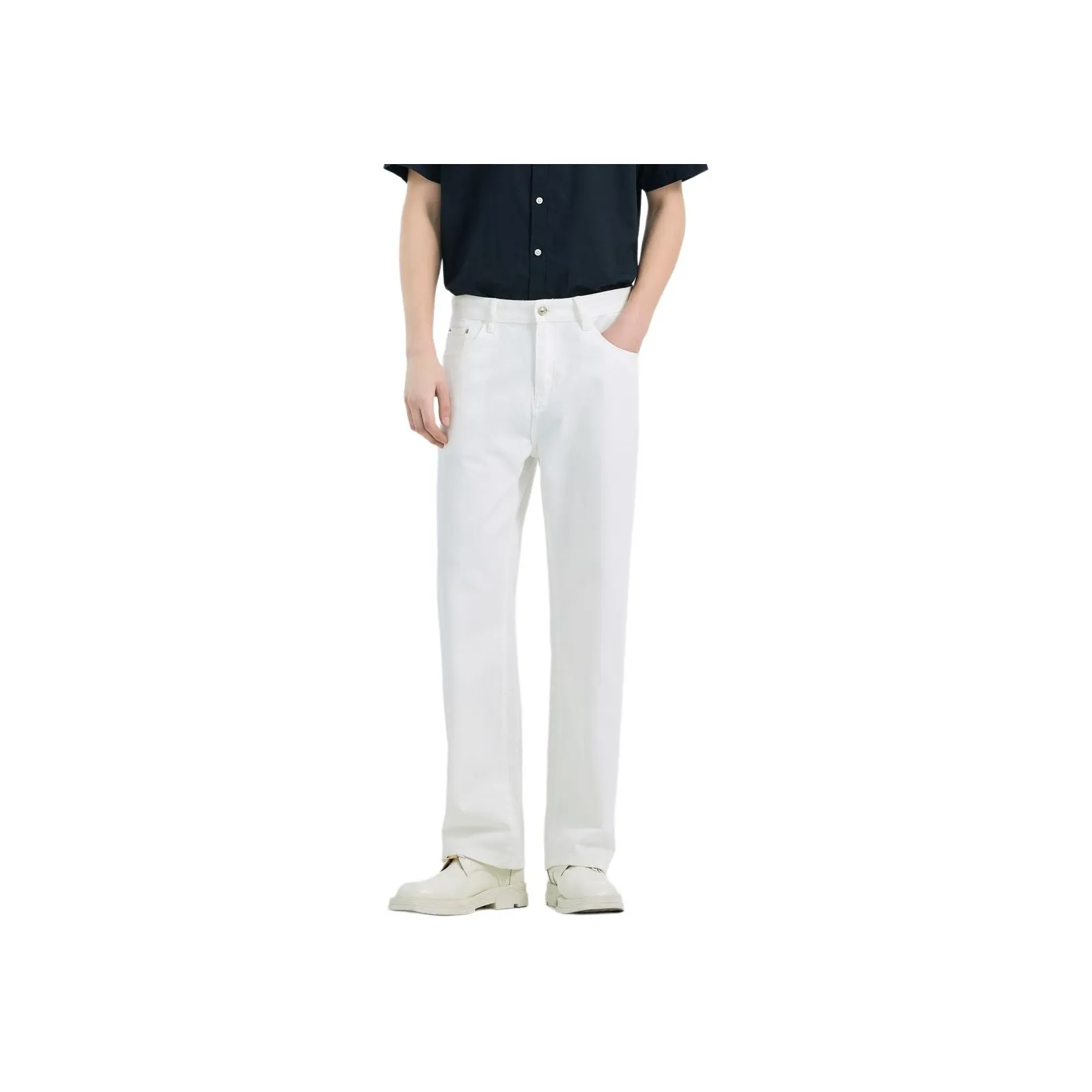 WILD LEADER Jeans Unisex Pearl White[NKW5138Y27]