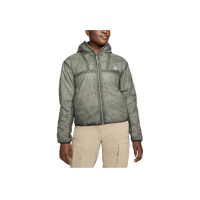 Nike Пуховик Женский Светло-Армейский Зеленый