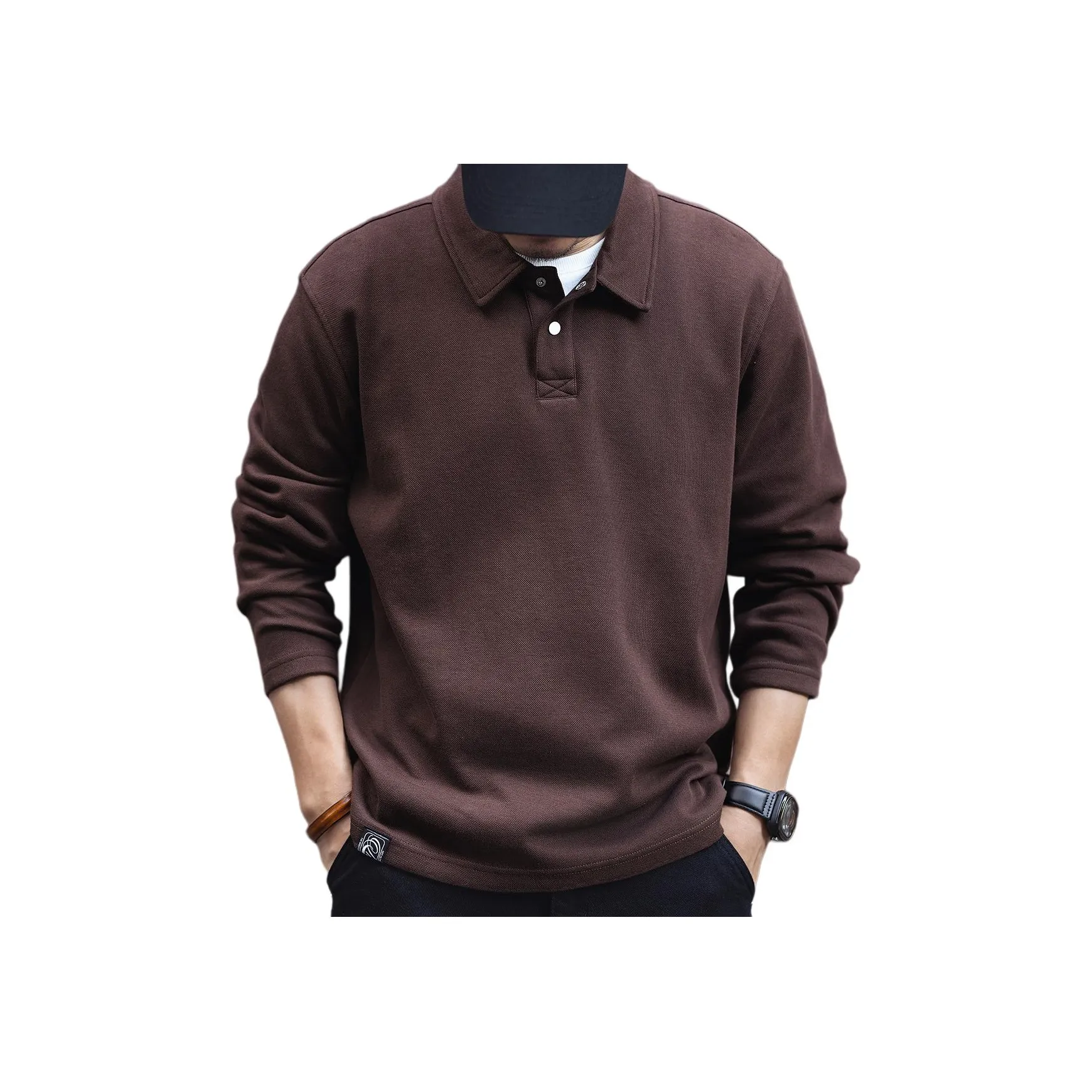 GELANLU Весеннее Поло Свободного кроя Унисекс