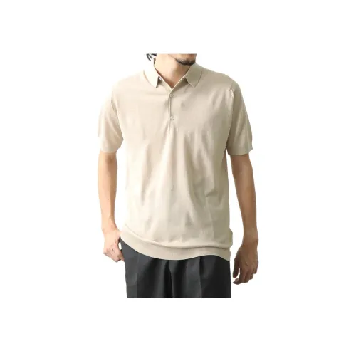 JOHN SMEDLEY Бежевый Мужское Поло