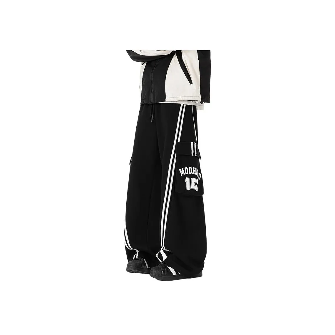 PWUE Черные Унисекс Карго Брюки