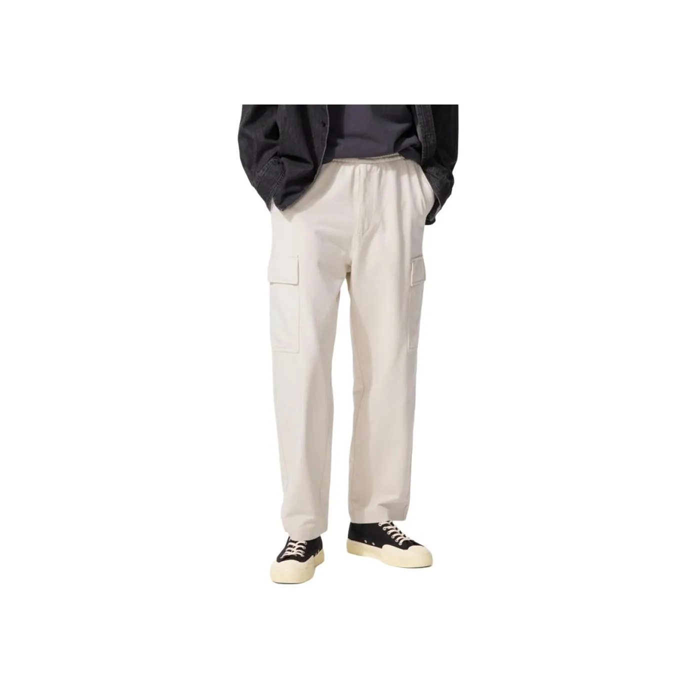 UNIQLO Айвори Мужские Повседневные Штаны