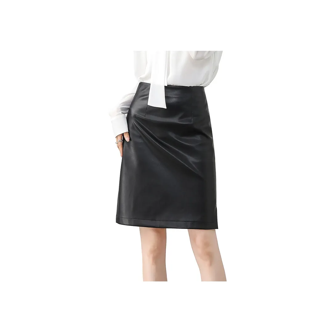 SENTUBILA Кожаные короткие юбки женские