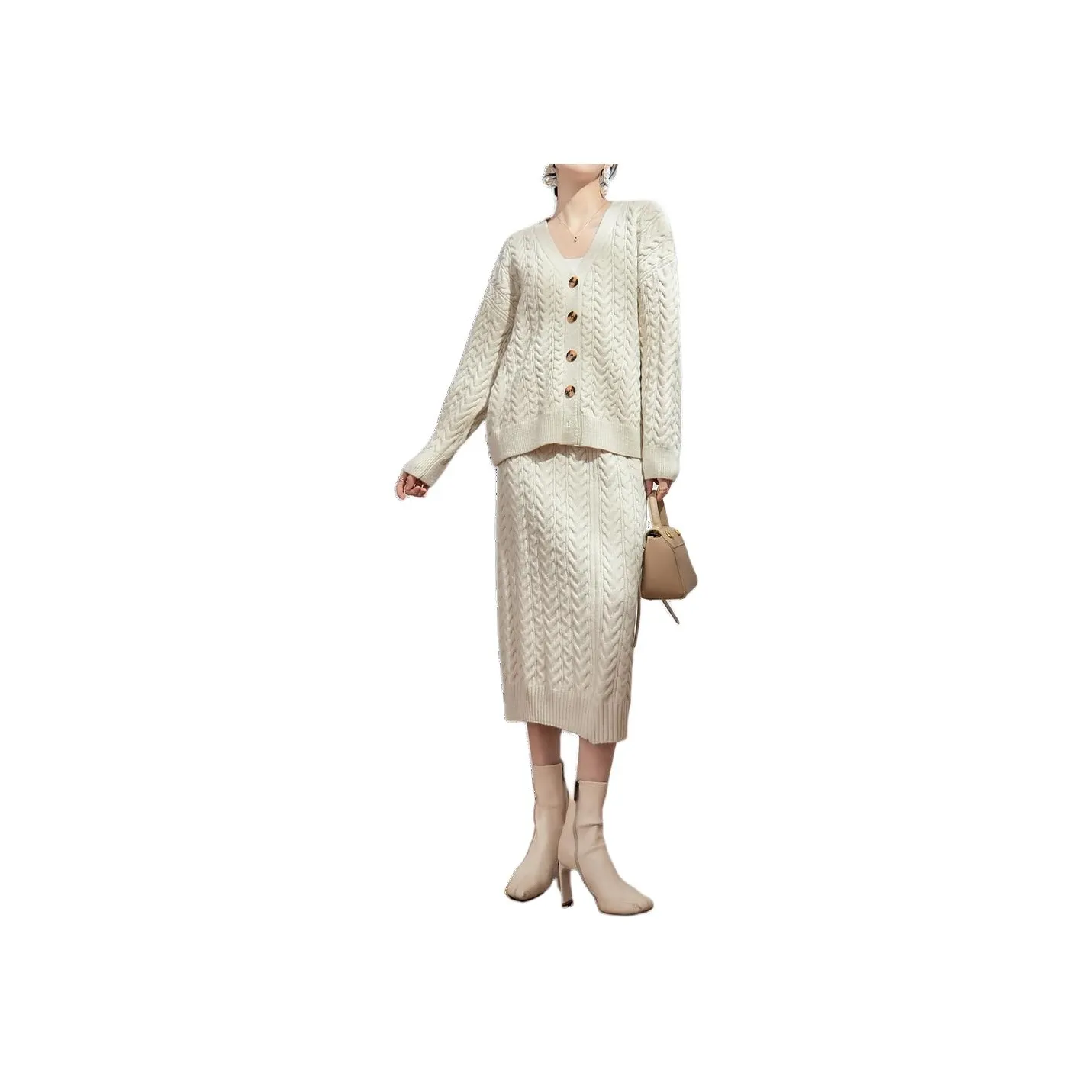 DESIGNER UNCLE Skirt Set Women's Apricot