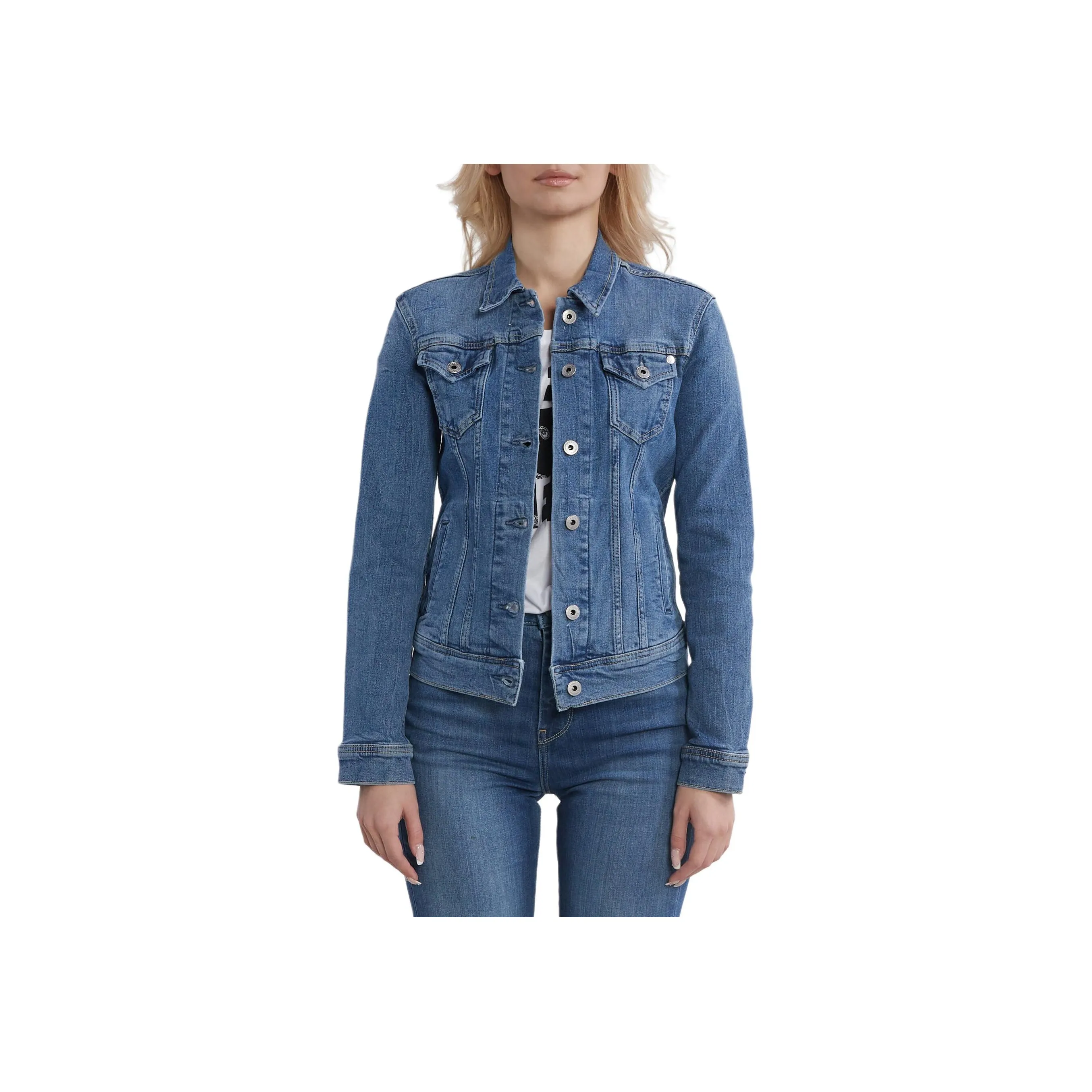 Pepe Jeans Denim Jacket Women's Blue