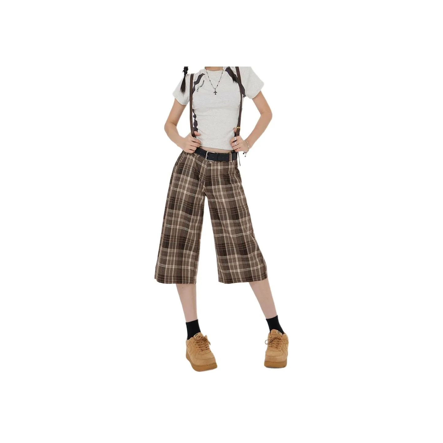 Kazakhstan SS24 Casual Pants Women's Plaid