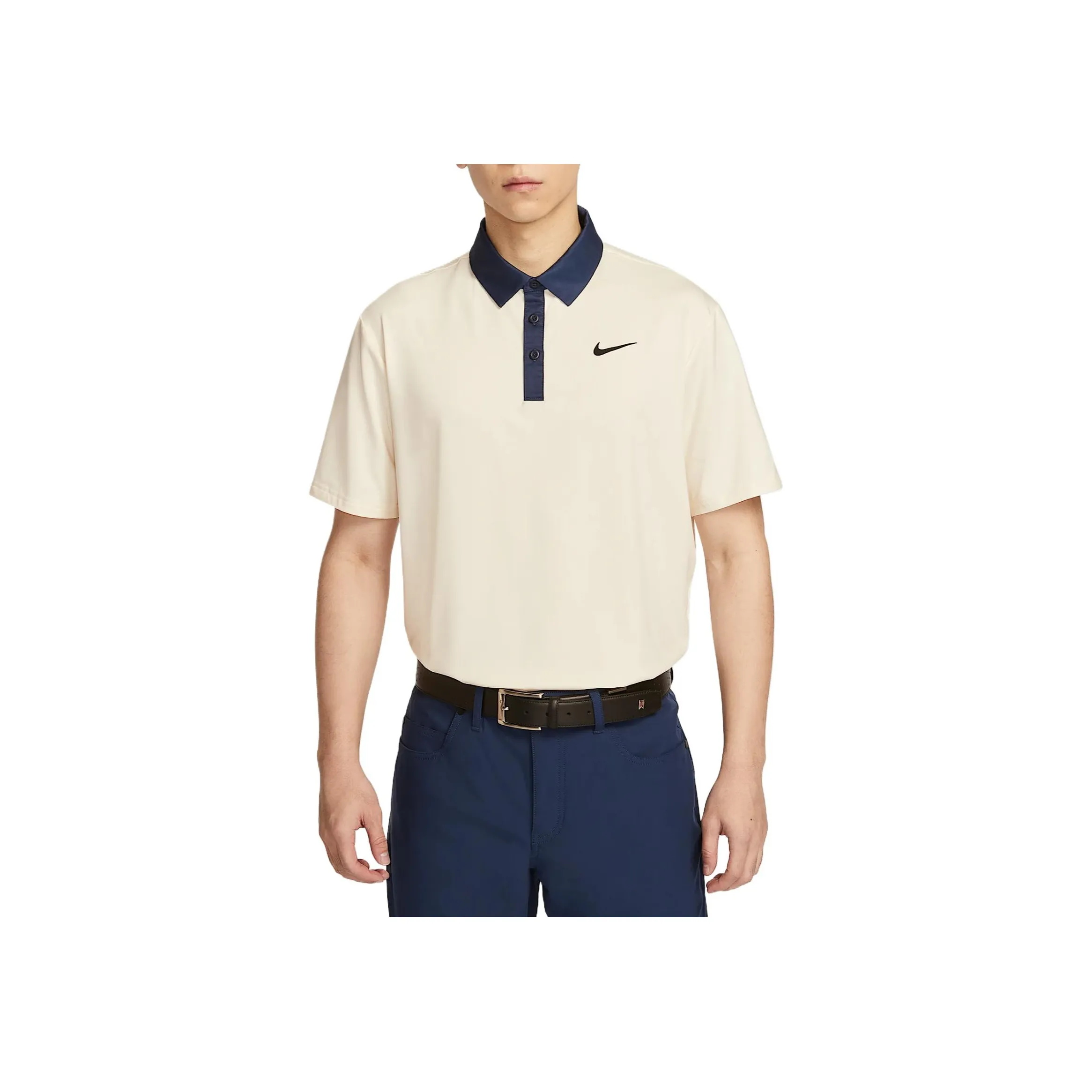 Nike TOUR DRI FIT Golf Clothing Men's Light Ivory White