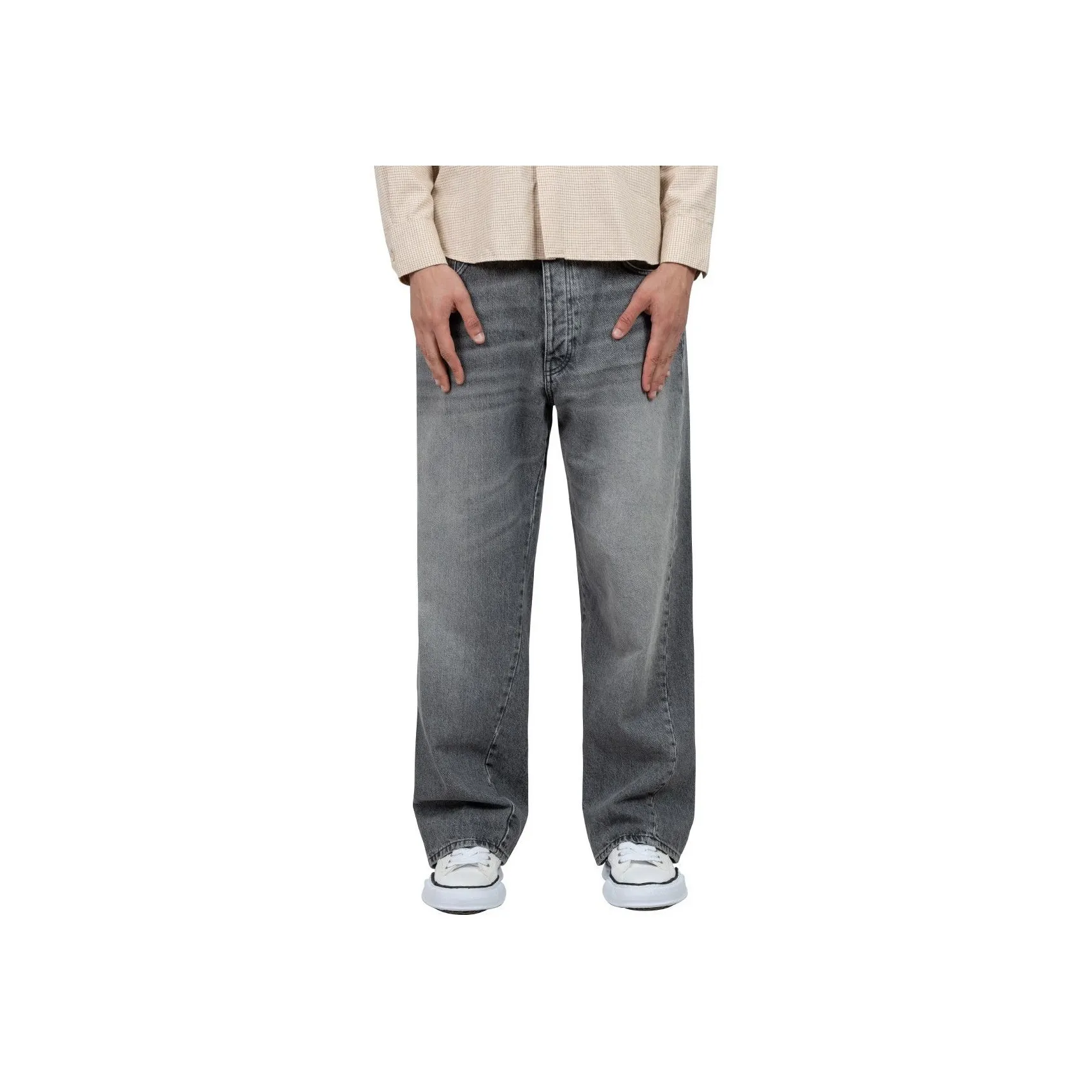Sunflower Logo Patch Straight Leg Jeans