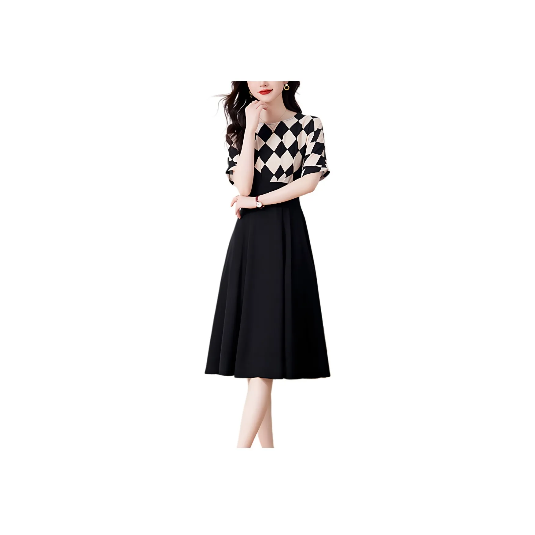 Mula 2024 Short Sleeved Dress Women's