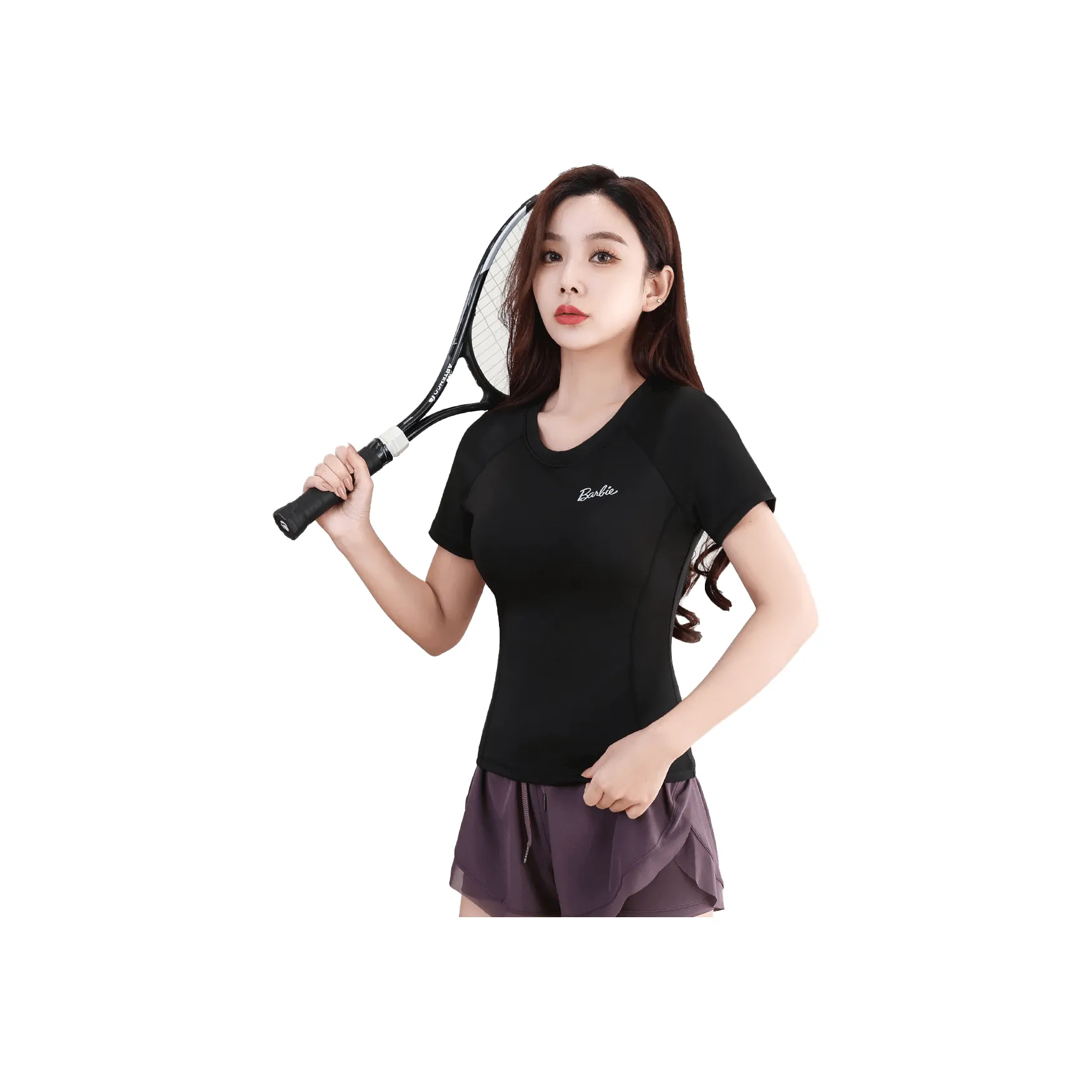 Barbie Yoga T Shirt Women's Black