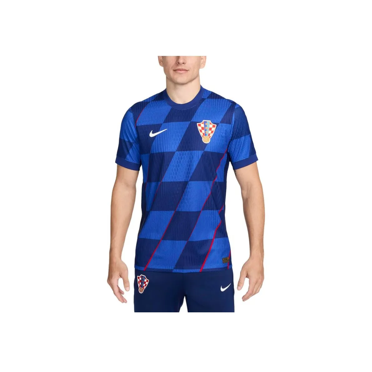 Nike Dri FIT ADV Football Authentic Short Sleeve Shirt Soccer Jersey Men's Blue