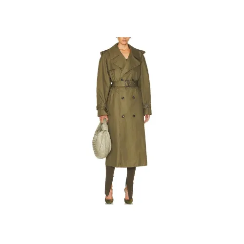 WARDROBE.NYC Зеленое Женское Пальто