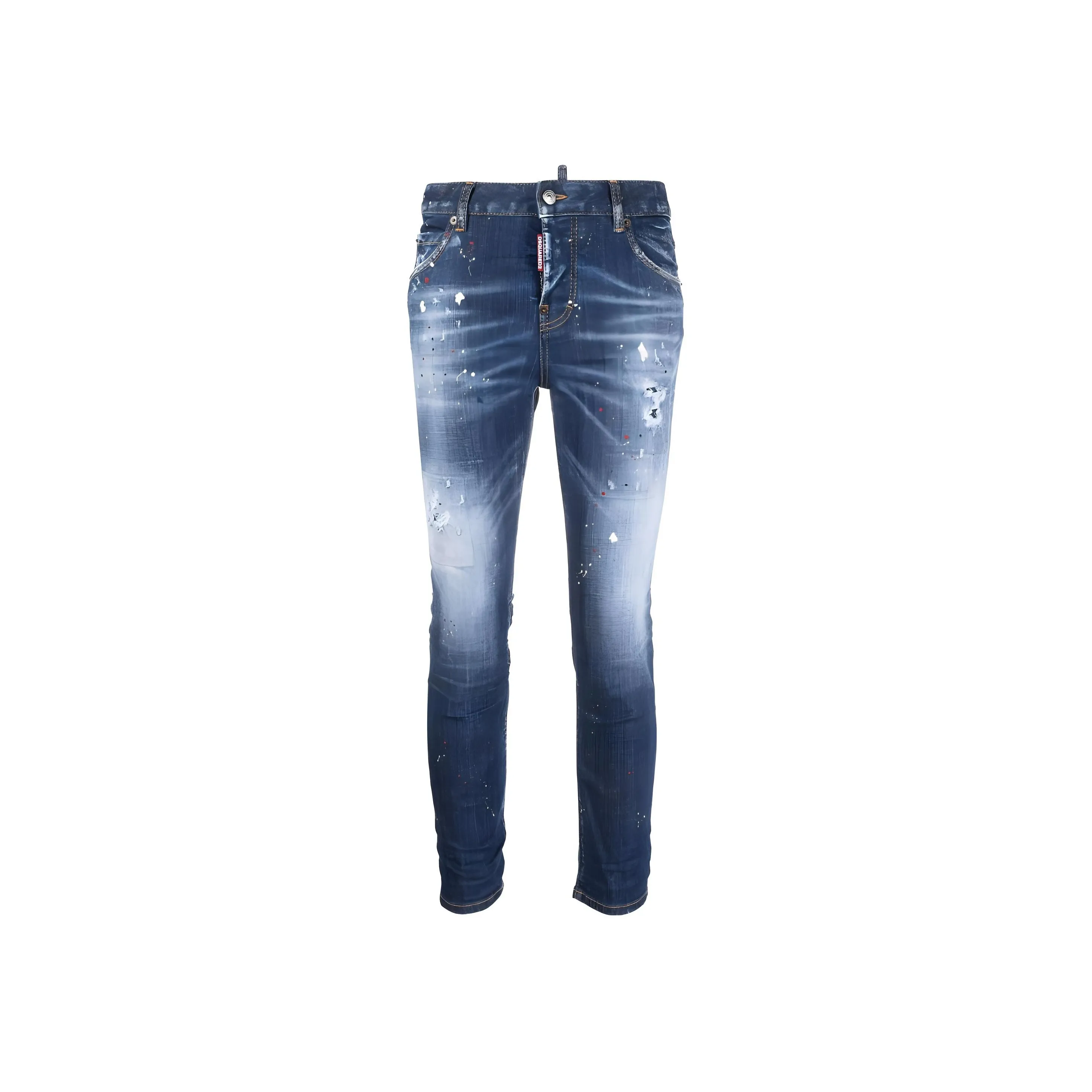 Dsquared2 Paint Splatter Distressed Skinny Jeans