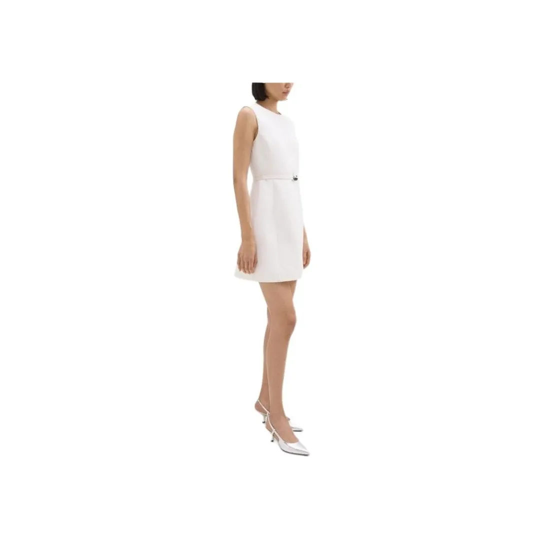 THEORY Sleeveless Dress Women's Ivory White