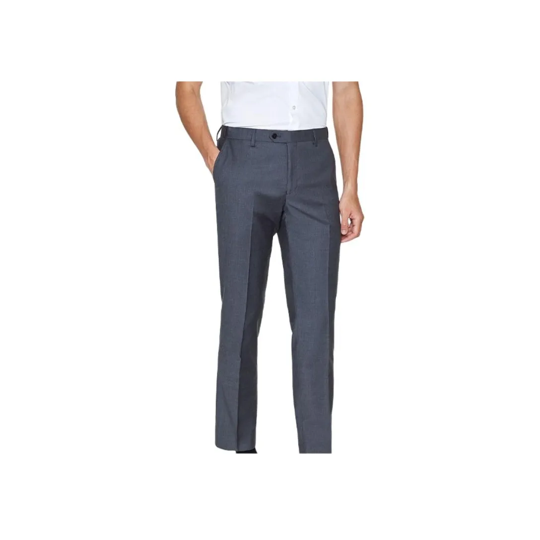 BUSYCON Темно-серый мужские брюки из шерсти для костюма