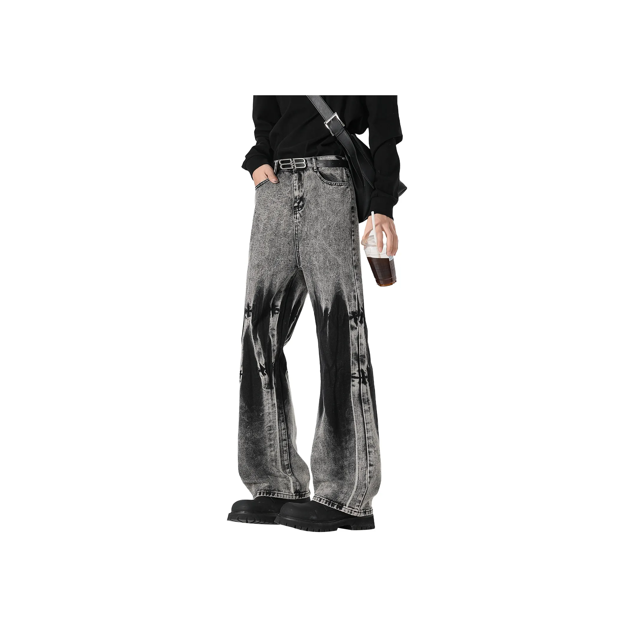DJ.SPIRIT Jeans Unisex Black