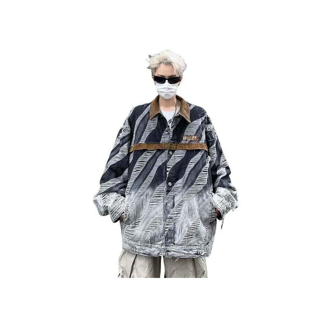 PANDA BASE Черный Унисекс Джинсовые куртки