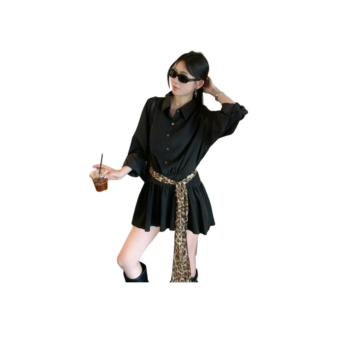 COHX Длинное платье с длинным рукавом женское